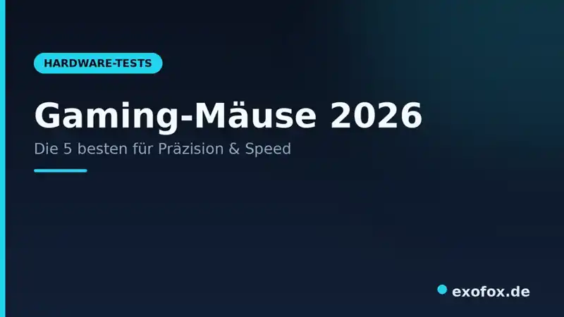 Gaming-Mäuse 2026 – die 5 besten für Präzision & Speed im Vergleich